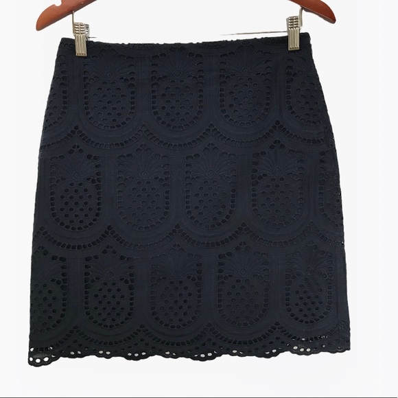 Talbots Eyelet Pineapple A-Line Women’s Skirts 4/6 Petite - Picture 4 of 15